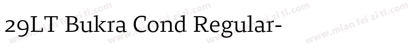 29LT Bukra Cond Regular字体转换